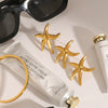 Stainless Steel Geometric Marine Scenery Starfish Animal Style Electroplated Women's Earrings