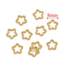 Stainless Steel Geometric Mini Spiral Twisted Ring With Polygon Pattern For Diy Jewelry Electroplated