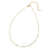 Stainless Steel Geometric Minimalist Ball Chain Women Necklace Electroplated
