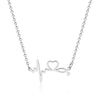 Stainless Steel Geometric Mother And Child Pendant Necklace With Snake Bone Chain Real Gold Electroplated