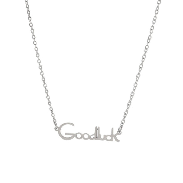 Stainless Steel Geometric Mother And Child Pendant Necklace With Snake Bone Chain Real Gold Electroplated