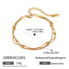 Stainless Steel Geometric Multilayer Bracelet And Stacked Chain Jewelry With Electroplating