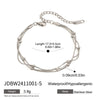 Stainless Steel Geometric Multilayer Bracelet And Stacked Chain Jewelry With Electroplating