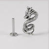 Stainless Steel Geometric Multiple Shapes Lip Ring And Tshaped Earrings Polish Process Unisex Fashion Style