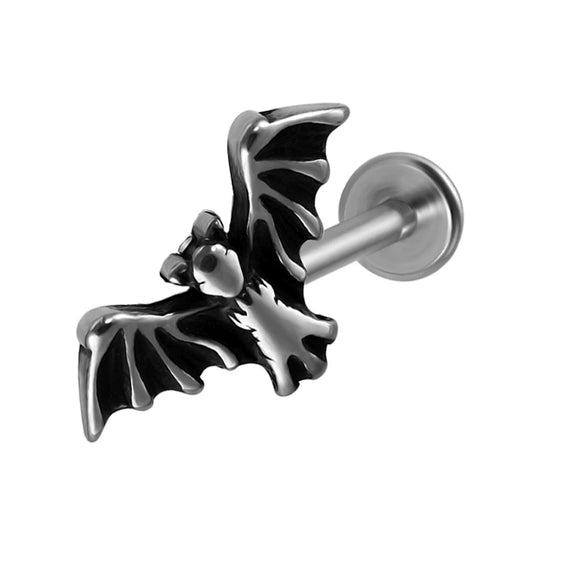 Stainless Steel Geometric Multiple Shapes Lip Ring And Tshaped Earrings Polish Process Unisex Fashion Style
