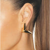 Stainless Steel Geometric Niche Earrings With Electroplating For Women