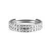 Stainless Steel Geometric Nose Ring And Ear Bone Ring With Electroplating And Three Layer Inlaid White Zircon
