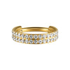 Stainless Steel Geometric Nose Ring And Ear Bone Ring With Electroplating And Three Layer Inlaid White Zircon