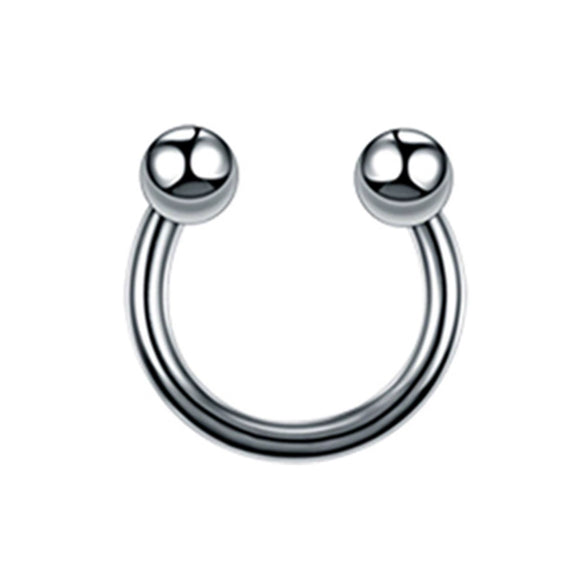 Stainless Steel Geometric Nose Ring Body Puncture Jewelry Electroplated