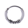 Stainless Steel Geometric Oiltreated Leaves Twist Wings Punk Retro Earring