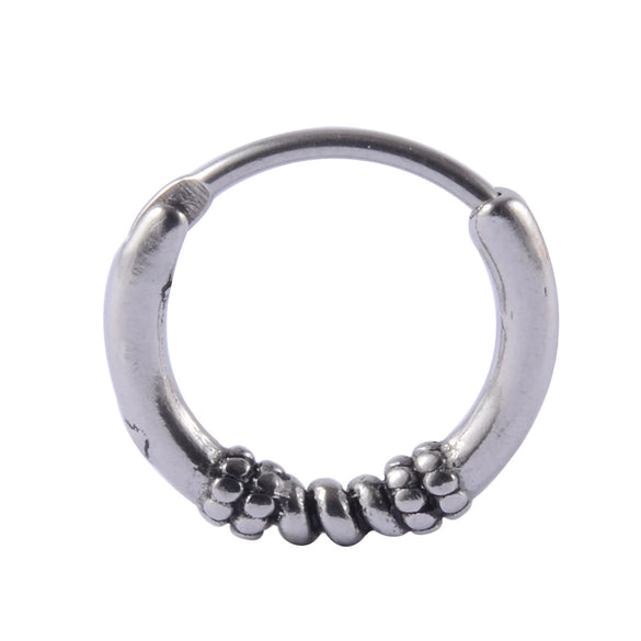 Stainless Steel Geometric Oiltreated Leaves Twist Wings Punk Retro Earring