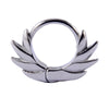 Stainless Steel Geometric Oiltreated Leaves Twist Wings Punk Retro Earring