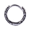 Stainless Steel Geometric Oiltreated Leaves Twist Wings Punk Retro Earring