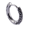Stainless Steel Geometric Oiltreated Leaves Twist Wings Punk Retro Earring