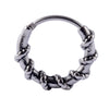 Stainless Steel Geometric Oiltreated Leaves Twist Wings Punk Retro Earring