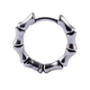 Stainless Steel Geometric Oiltreated Leaves Twist Wings Punk Retro Earring