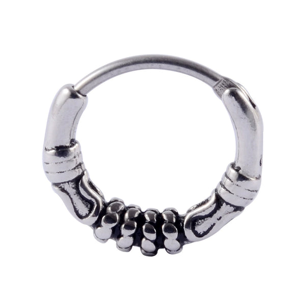 Stainless Steel Geometric Oiltreated Leaves Twist Wings Punk Retro Earring
