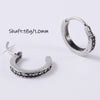 Stainless Steel Geometric Oiltreated Leaves Twist Wings Punk Retro Earring