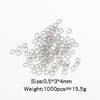 Stainless Steel Geometric Open Ring Connector Vacuum Electroplated Diy Chain Accessories