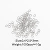 Stainless Steel Geometric Open Ring Connector Vacuum Electroplated Diy Chain Accessories