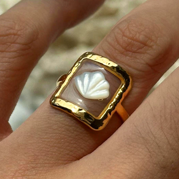 Stainless Steel Geometric Open Ring Electroplated Minimalist Jewelry For Women