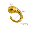 Stainless Steel Geometric Open Ring For Women Hand Finely Polished And Electroplated