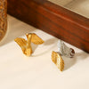 Stainless Steel Geometric Open Ring Jewelry With Electroplating