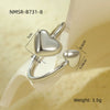 Stainless Steel Geometric Opening Rings Electroplated Jewelry