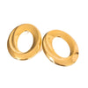 Stainless Steel Geometric Oval Hollow Electroplated Women's Earrings Jewelry