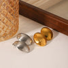 Stainless Steel Geometric Oval Wiredrawing Texture Electroplating Earrings For Women