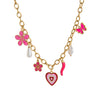 Stainless Steel Geometric Pattern Electroplated Pendant Braided Rope Necklace For Women