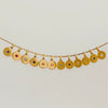 Stainless Steel Geometric Pendant Furnace Vacuum Plated 18K Gold Color Preservation