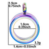Stainless Steel Geometric Pendant Necklace With Electroplating Process