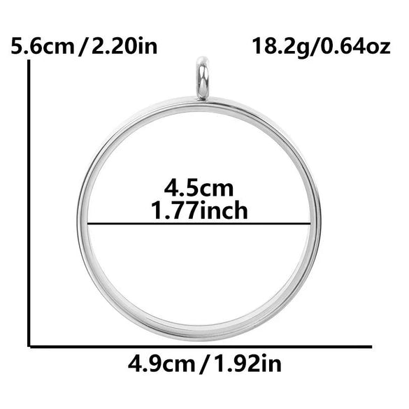 Stainless Steel Geometric Pendant Necklace With Electroplating Process