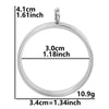 Stainless Steel Geometric Pendant Necklace With Electroplating Process