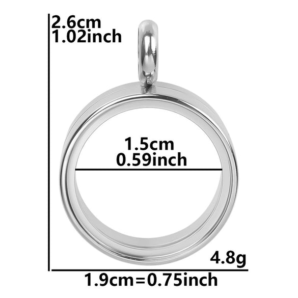 Stainless Steel Geometric Pendant Necklace With Electroplating Process