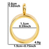 Stainless Steel Geometric Pendant Necklace With Electroplating Process