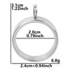 Stainless Steel Geometric Pendant Necklace With Electroplating Process