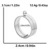 Stainless Steel Geometric Pendant Necklace With Electroplating Process