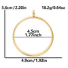 Stainless Steel Geometric Pendant Necklace With Electroplating Process