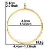 Stainless Steel Geometric Pendant Necklace With Electroplating Process