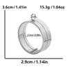 Stainless Steel Geometric Pendant Necklace With Electroplating Process