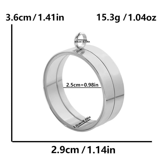 Stainless Steel Geometric Pendant Necklace With Electroplating Process
