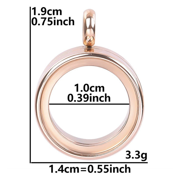 Stainless Steel Geometric Pendant Necklace With Electroplating Process