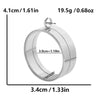 Stainless Steel Geometric Pendant Necklace With Electroplating Process