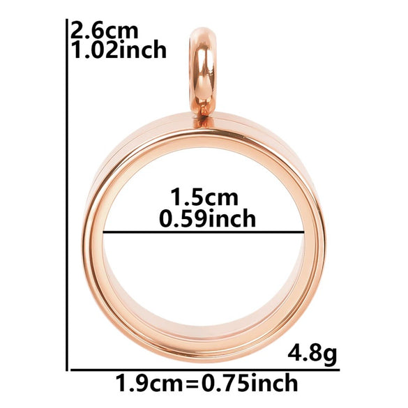 Stainless Steel Geometric Pendant Necklace With Electroplating Process