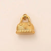 Stainless Steel Geometric Pendant Necklace With Vacuum Plating 18K Gold Color