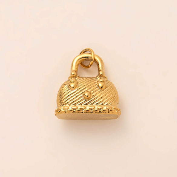 Stainless Steel Geometric Pendant Necklace With Vacuum Plating 18K Gold Color