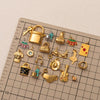 Stainless Steel Geometric Pendant Necklace With Vacuum Plating 18K Gold Color