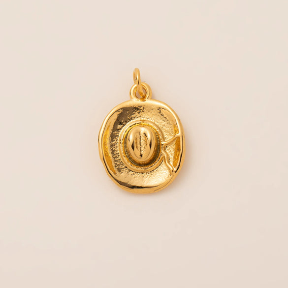 Stainless Steel Geometric Pendant Necklace With Vacuum Plating 18K Gold Color
